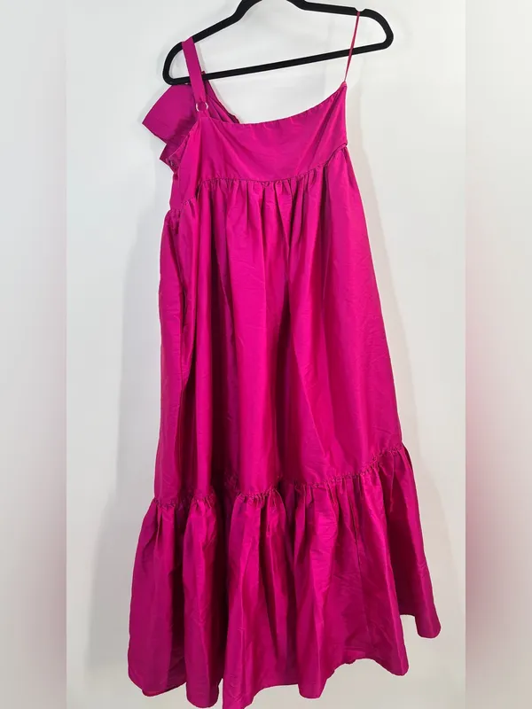 Anthropologie Atsu Sally Bow Maxi Dress Gown in Pink - Image 10