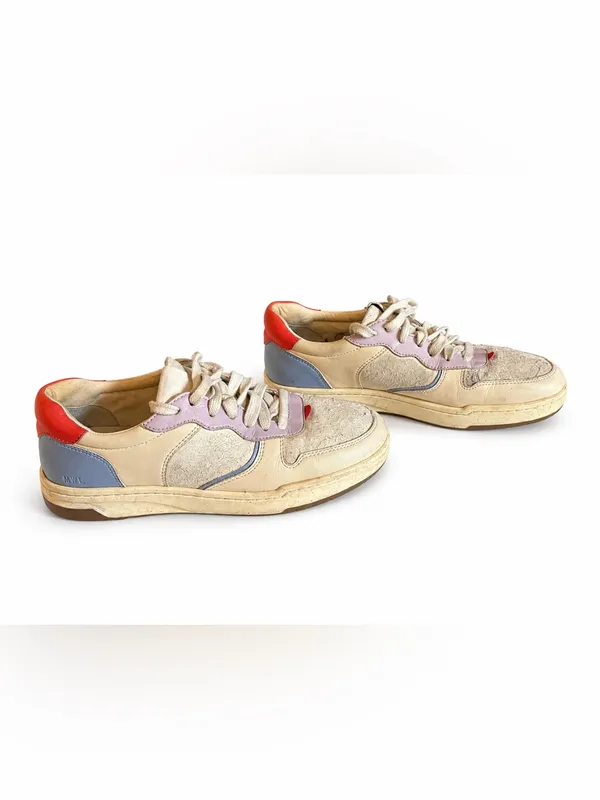 Madewell Colorblock Leather & Suede Low-Top Sneakers Women’s 7.5 - Image 4