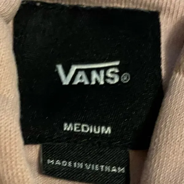 Vans Pink Pullover Hoodie Size M - Image 9