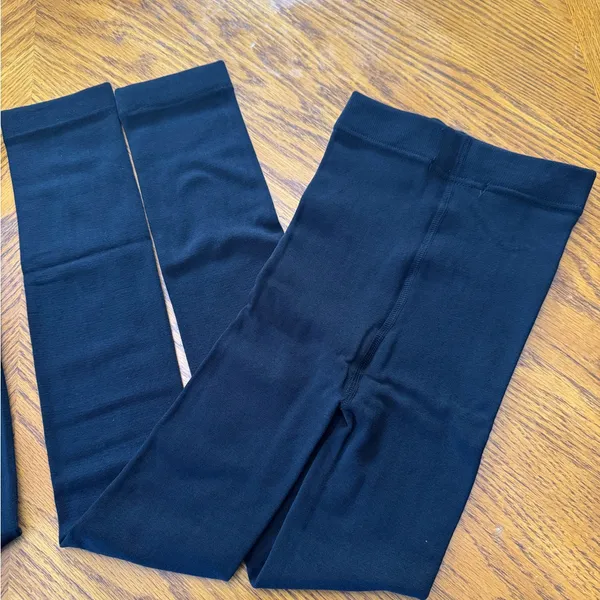 Fleece Lined Leggings - High Waisted Compression fit Winter Tights - Image 5