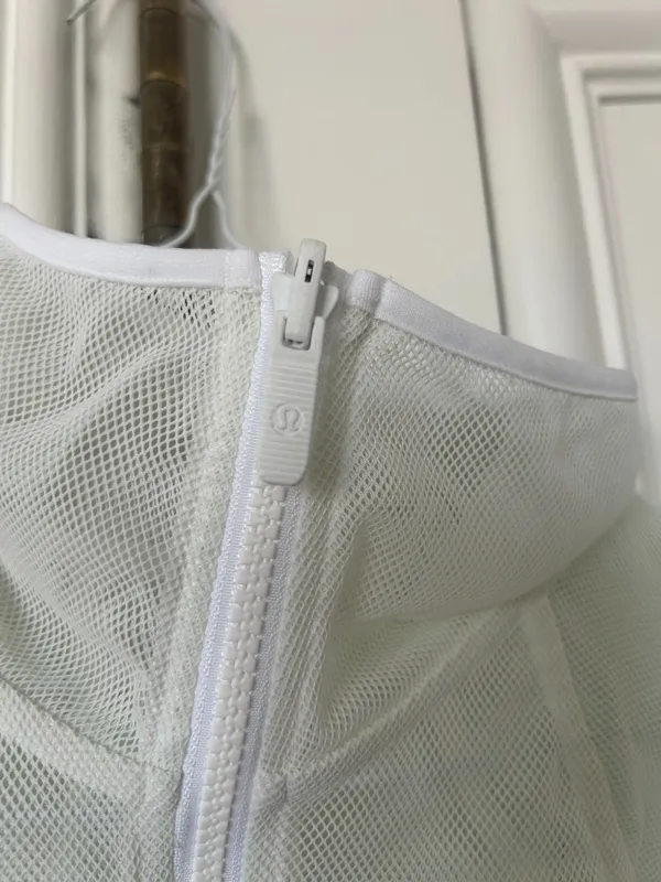 NWT Lululemon Reversible Mesh 1/2 Zip Jacket Long Sleeve WHITE - Image 7