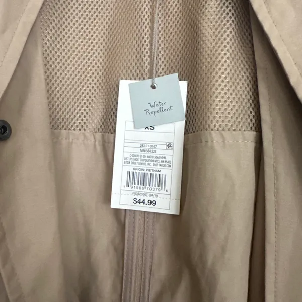 A New Day Beige Short Trench Coat - Image 4