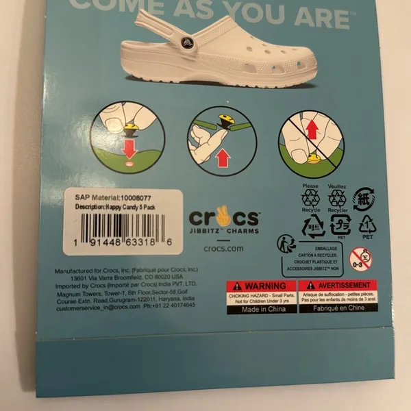 CROCS Jibbitz Happy Candy 5 Pack Charms - Image 4
