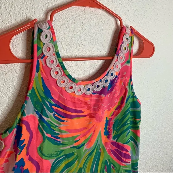 Lilly Pulitzer Stella Shift Dress Serene Blue Paradise Bound Womens Size 00/0/2 - Image 10