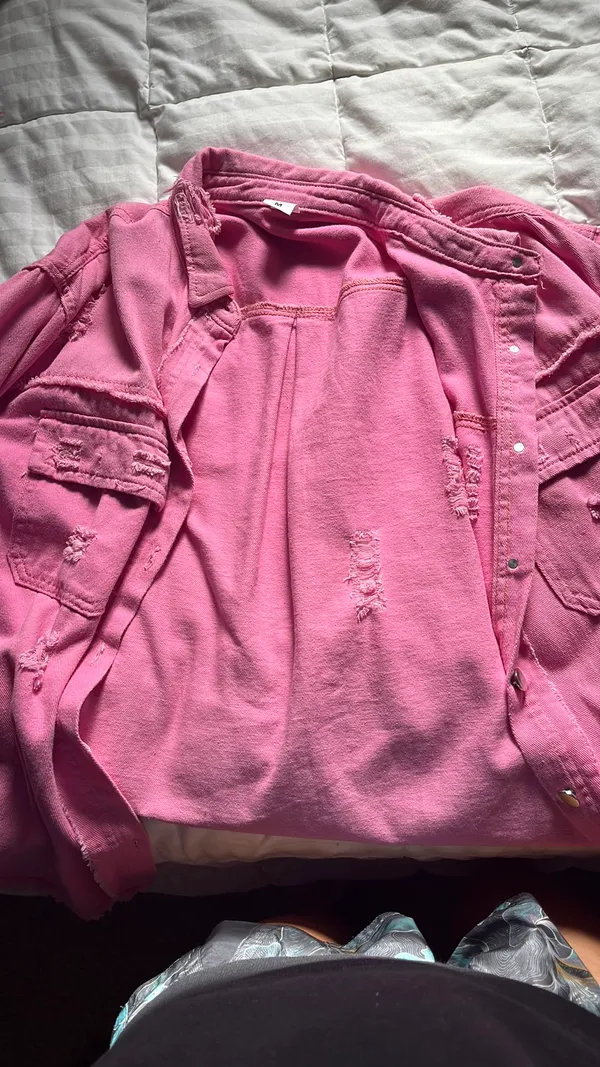 Pink Jean jacket  - Image 5