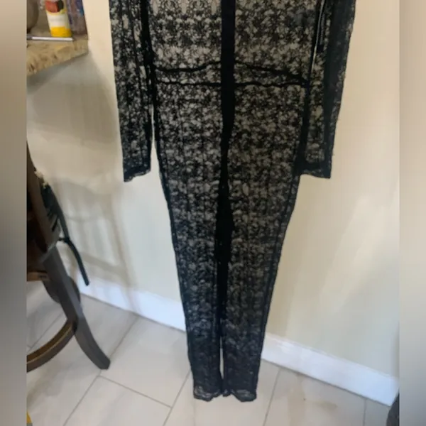 Lace catsuit Black Size M - Image 5
