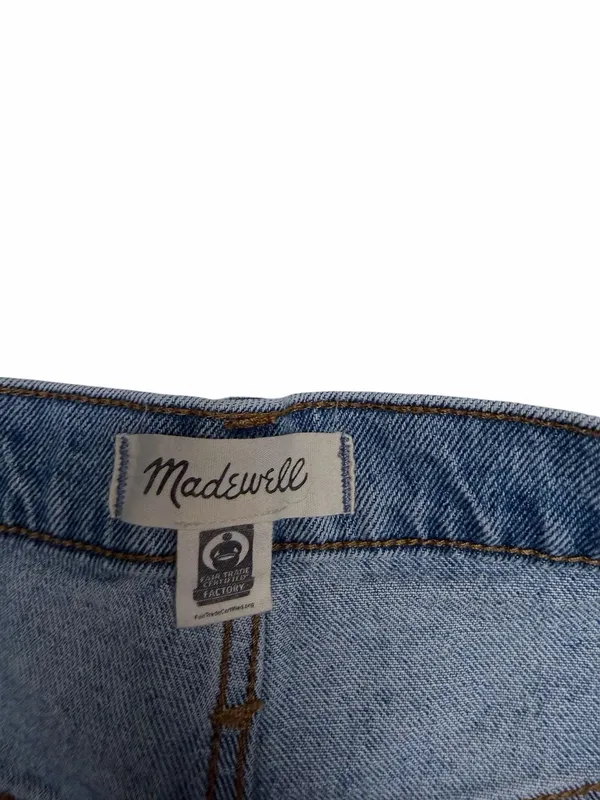 Madewell Women's High-Rise Denim‎ Mid-Length Shorts in Light Wash Size 24 - Image 4