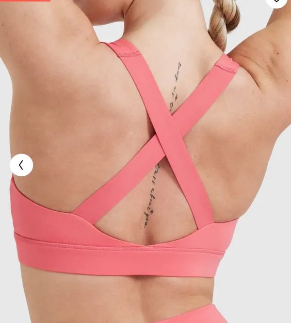 Oner Active Tímeles Square Neck Bralette Amplify Pink - Image 5