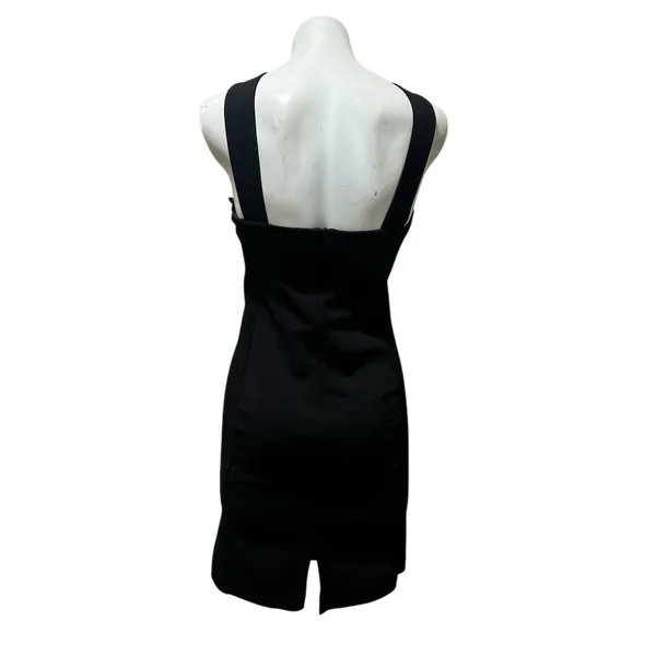 Zara Women's Black Bodycon Knee Length Dress Size M Sleeveless - Image 8