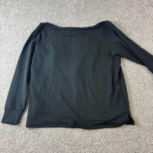 Lauren Ralph Lauren Black Cowl Neck Long Sleeve Pullover‎ Top Womens Medium - Image 7