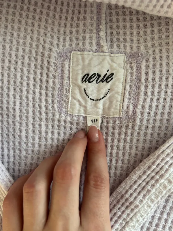Aerie Oversized Waffle Knit Pullover - Image 2