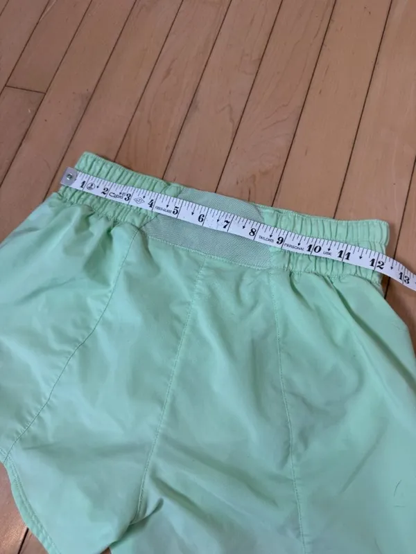 NIKE Dri Fit Lime Green Running Shorts Lined Lightweight Size XS - Image 13