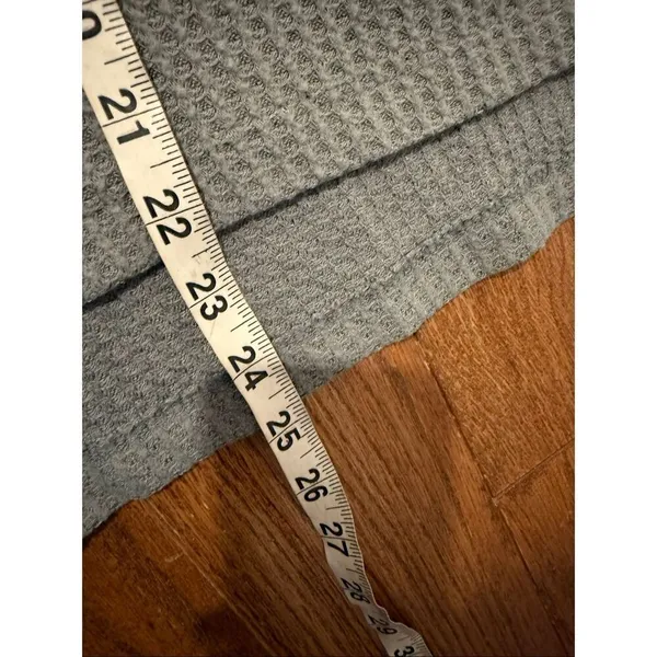 American Eagle green waffleknit oversized seam front top xs - Image 7