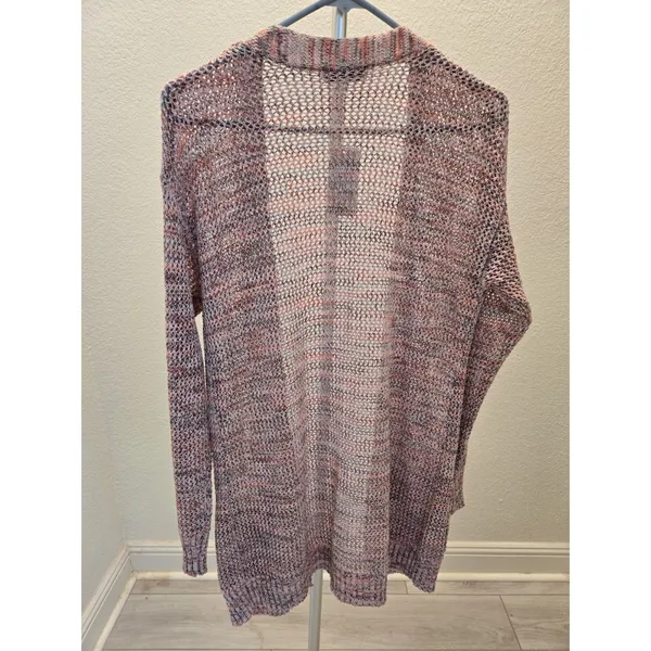 NWT Hooked Up Size XS Women's Rainbow Long Sleeve Duster Cardigan Sweater - Image 5