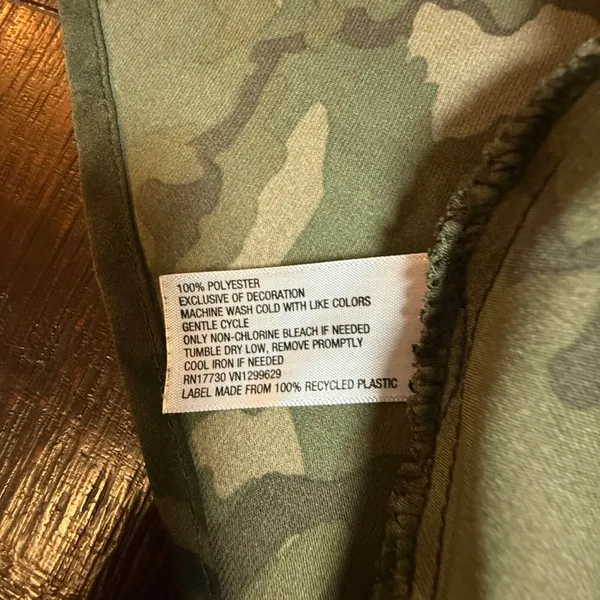 Wild‎ Fable Camouflage Lace Trim V-Neck Midi Slip Dress Green Camo XS S Y2K - Image 5