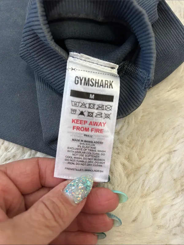 Gymshark Butt Shaping Leggings Blue Gray - Image 5