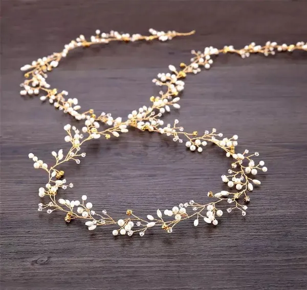 Head Tiara Wedding Flower Pearl - Image 7