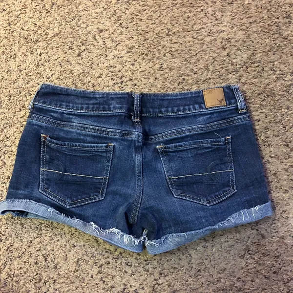 American Eagle Denim Cutoff Shorts Womens 4 Used - Image 2