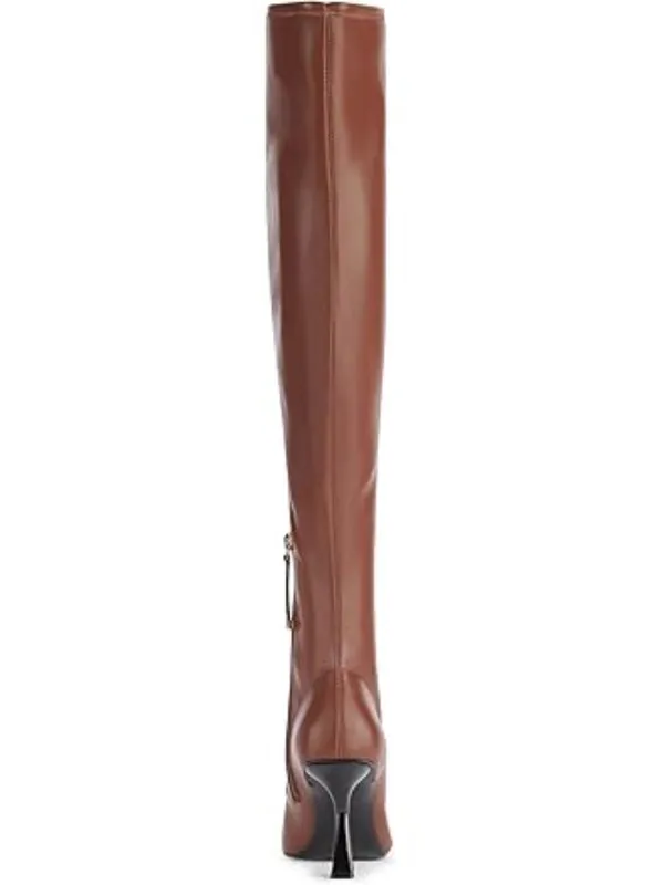 KARL LAGERFELD Paris Womens Shoes women's boots Cognac 7 NIB - Image 5