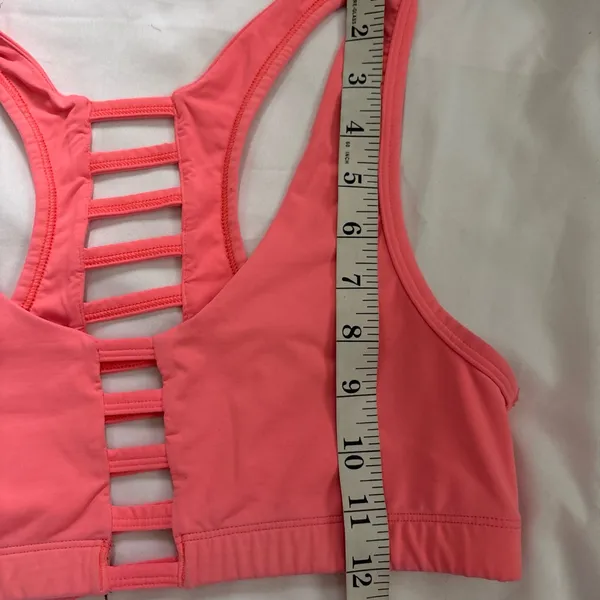 Victoria's Secret PINK Coral Ladder-Back Racerback Sports Bra - Image 8
