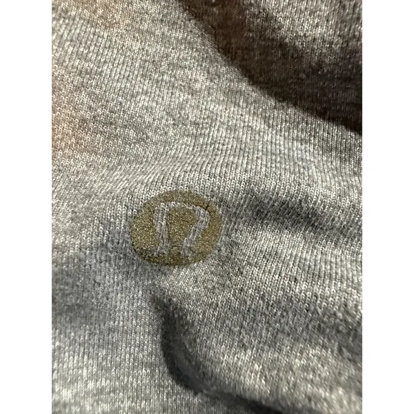 Lululemon Womens Heathered Gray Athletic Shorts Layered Waist‎ Pockets Size 4 - Image 5
