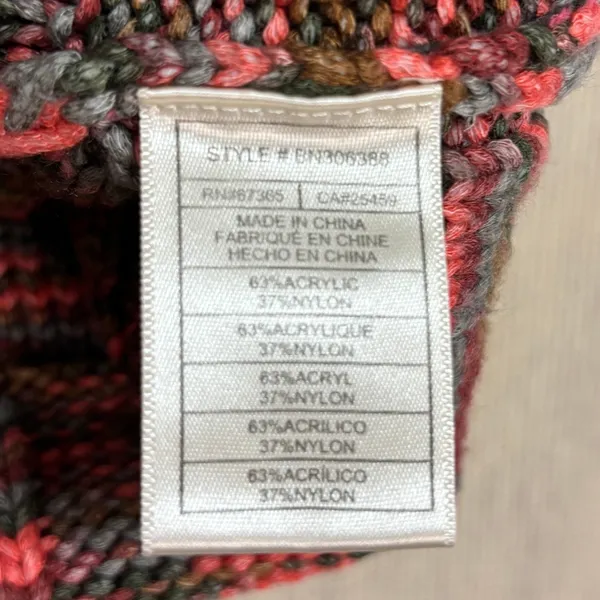 Steve Madden Sweater Vest Multicolor Space Dye Cropped Knit Retro Festival Y2K S - Image 7