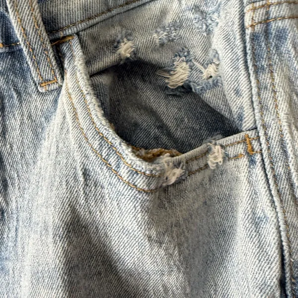 Vervet blue women’s jeans distressed straight 27 - Image 6