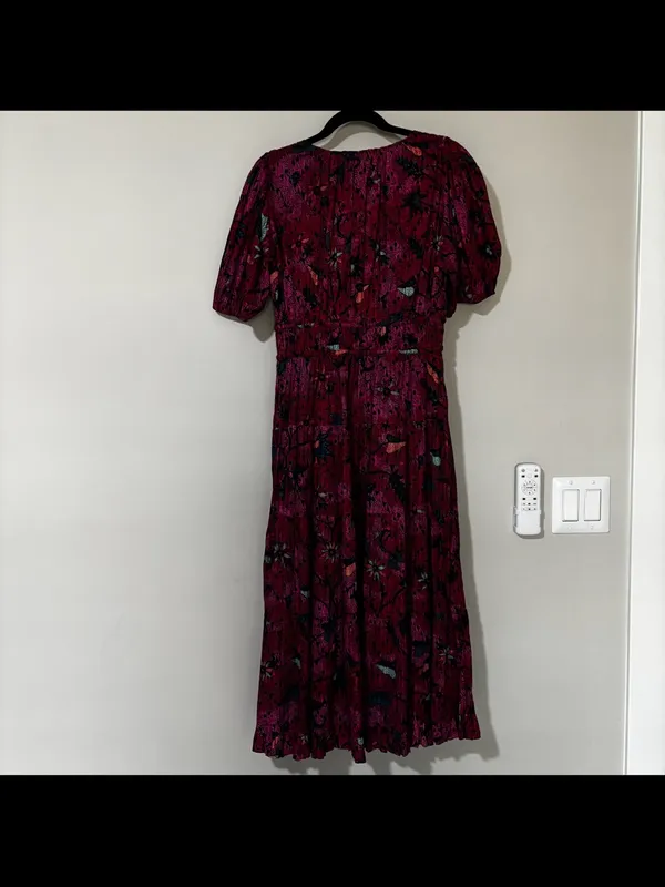 Ulla Johnson Thelma Tiered Puff-Sleeve Midi Dress Size 6 - Image 6