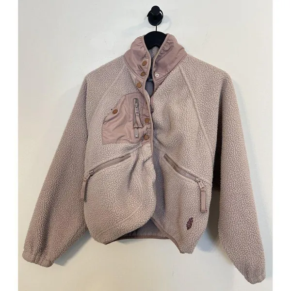 FREE PEOPLE Movement Hit The Slopes Pullover in Mocha Taupe Size X-Small - Image 4
