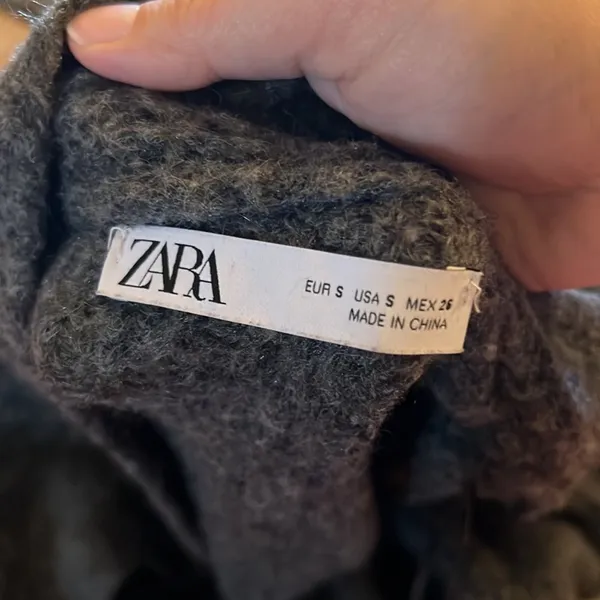 ‎Zara grey cardigan small - Image 7