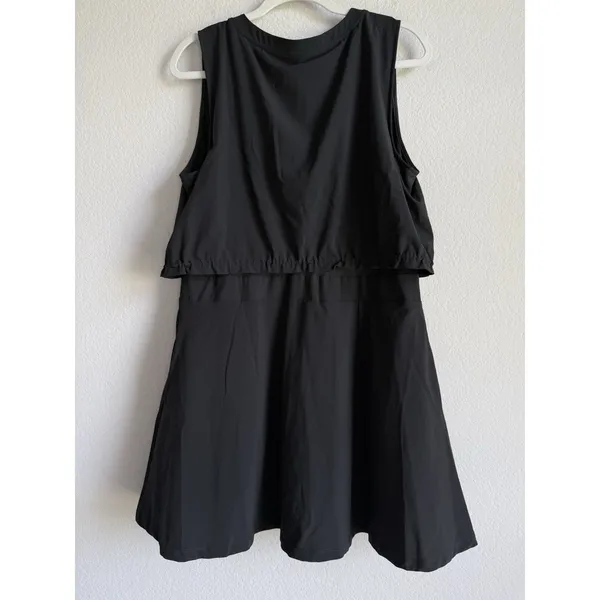Lou & Grey‎ Wanderweave Active Pocket Dress Women's XL Black Sleeveless Casual - Image 6