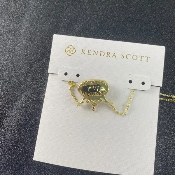 Kendra Scott Purple Crown Necklace - Image 4