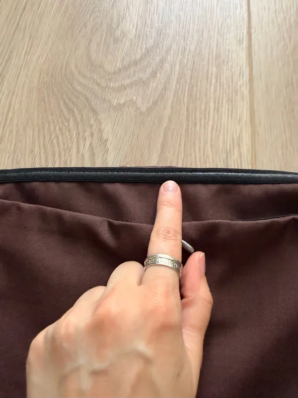 Chocolate Brown Satin Strapless Ruched Going Out Top - Image 5