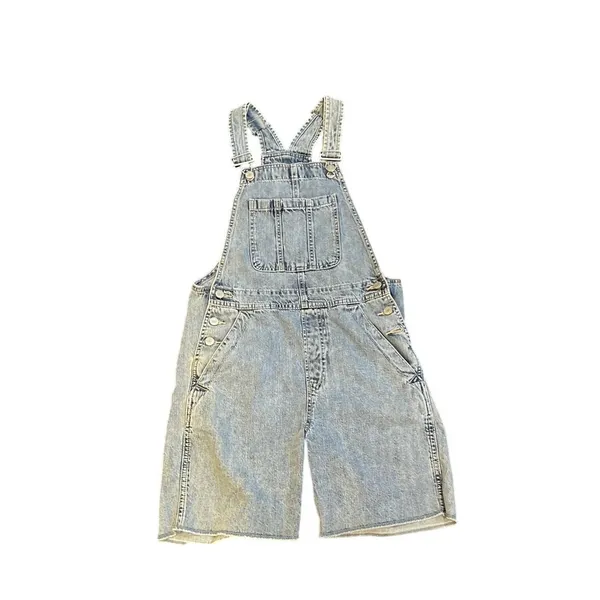 Gap Denim Shortalls Short Overalls SZ XS 90s Streetwear Farm Y2K VTG Inspired - Image 2