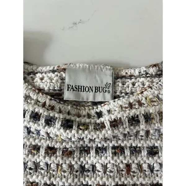 Women’s Long Sleeve Sweater, Vintage Fashion Bug 100% Cotton Medium - Image 4
