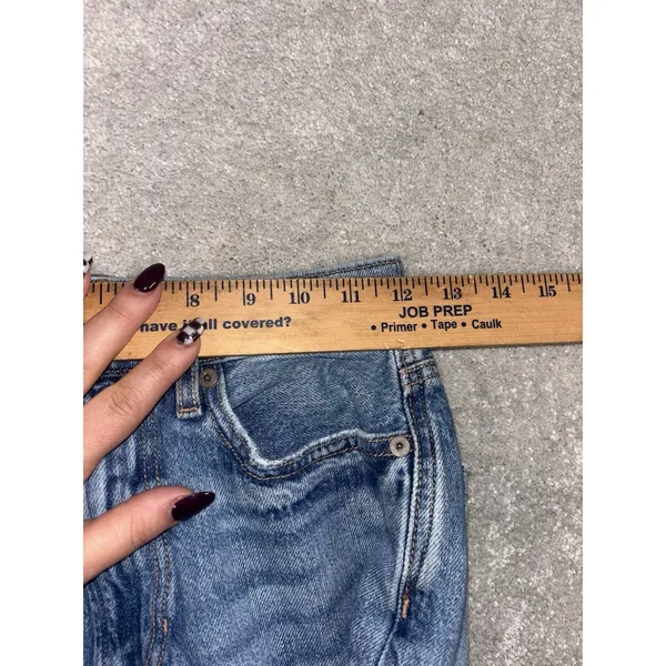 american eagle flare highest rise‎ 90s flare Distressed 0 short - Image 7