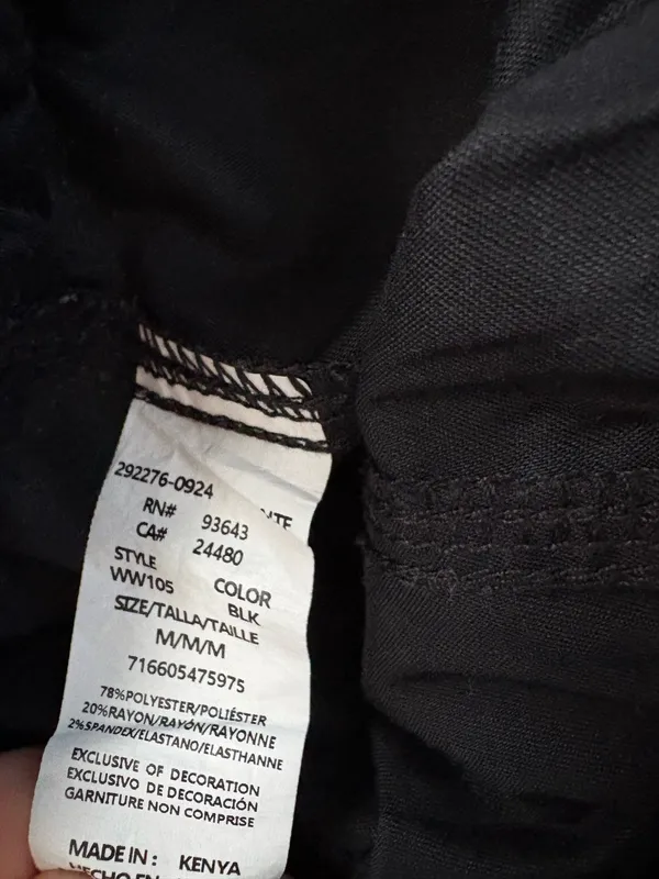 Cherokee Scrub Pants Women’s Black - Image 3