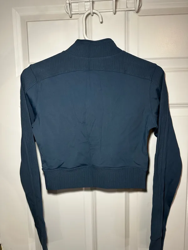 Athletic Quarter Zip Blue Size M - Image 2
