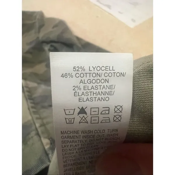 Lucky Brand hooded utility jacket Green Camo Sz S NWT - Image 4
