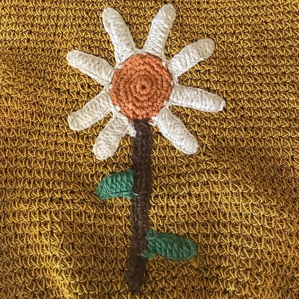Flower Embroidered Crochet Net Crossbody Bag - Image 11