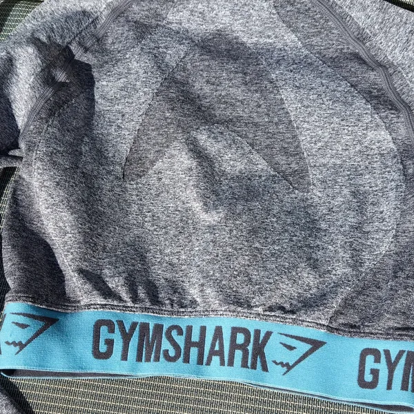 Gymshark Banded Crop Long sleeve Top Grey S - Image 6