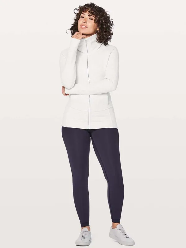 Lululemon Radiant Jacket Heathered Grey Outerwear Size 4 - Image 2