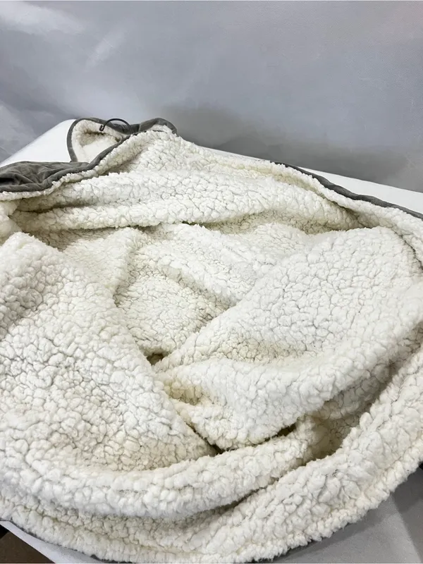 The Comfy Original Oversized Microfiber & Sherpa Wearable Blanket Gray One Size - Image 8