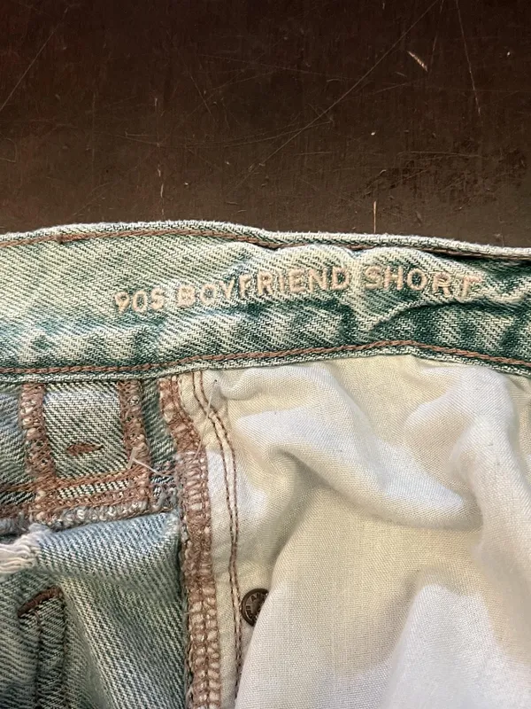 American Eagle Outfitters 90s Boyfriend Shorts Womens 2 Distressed Button Fly - Image 5