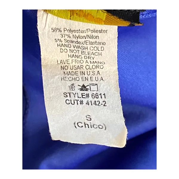 Vintage Y2K Yabes USA Royal Blue Sequin‎ Lace Formal Dress Chiffon (S) Prom Gala - Image 11