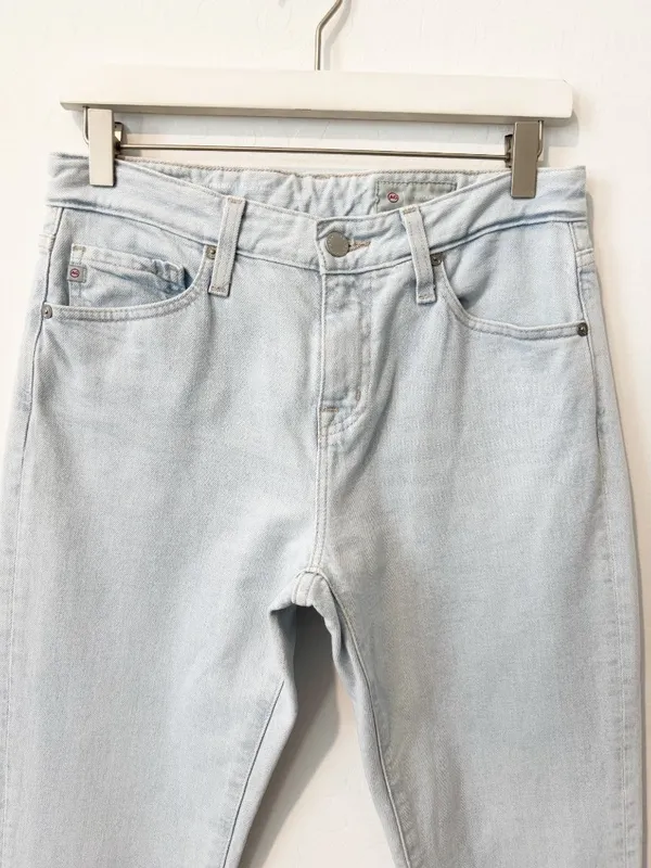 Adriano Goldschmied Ex Boyfriend Jeans Size 25 Slouchy Slim Denim Light Wash - Image 4