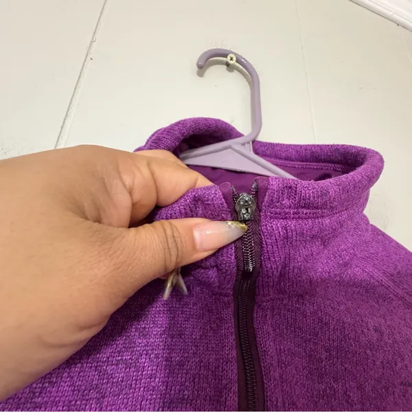 Patagonia Women’s Better Sweater Full Zip Purple Size XS Zipper Flaw - Image 5