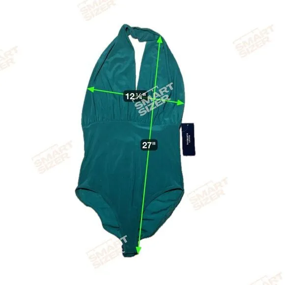 Size XS‎ Y2K Deadstock Green Bodysuit - Image 4