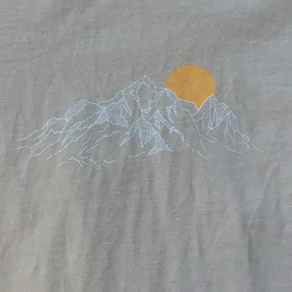 PacSun Graphic T-Shirt Womens Small Tan Great Outdoors Nature Gorpcore Aesthetic - Image 4