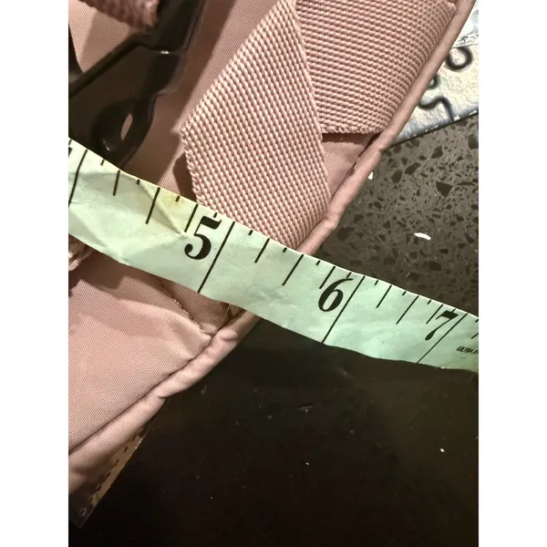 Adidas Waist Bag Fanny Pack Mauve Pink Black Logo Adjustable Strap Travel‎ Bag - Image 6